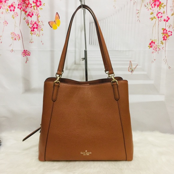 Nwt Kate Spade triple compartment shoulder bag… - Picture 9 of 10